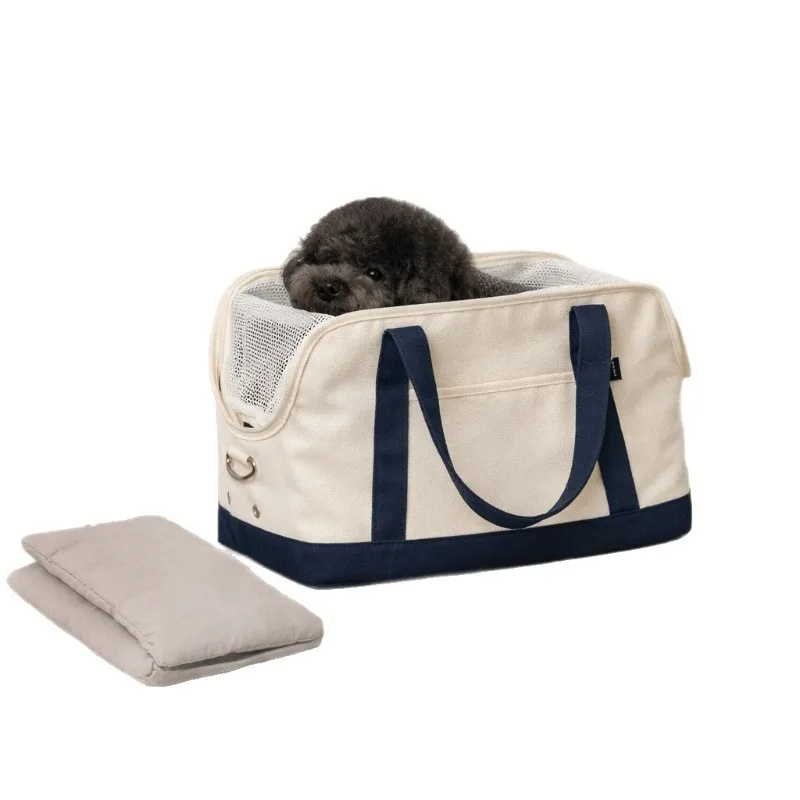

Fashion Multifunctional Crossbody Pet Travel Bag for Small Dogs Polyester Cotton Made in China Wholesale Pet Supplies