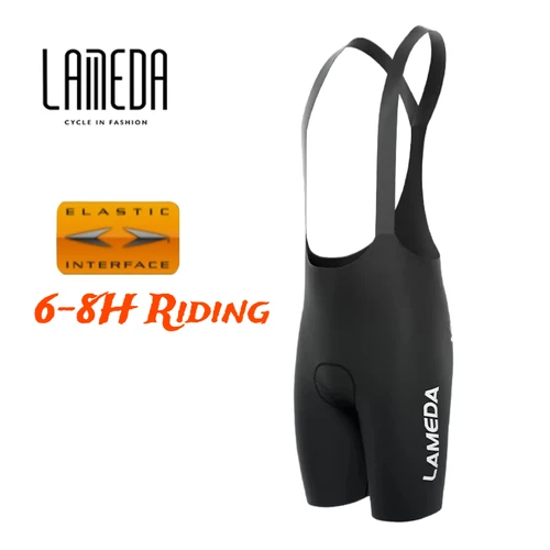 Lameda Pantalones de ciclismo Bib Shorts Verano para hombre Almohadilla absorbente de golpes Pantalones de ciclismo para hombre