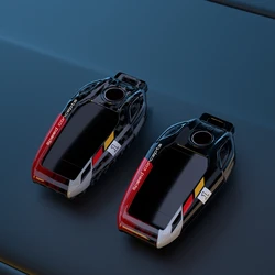 Graffiti Car Key Case Cover For BMW G30 G12 G11 G32 G31 5 7 Series I8 I12 I15 G01 X3 X4 G02 G05 X5 G07 X7 LED Display