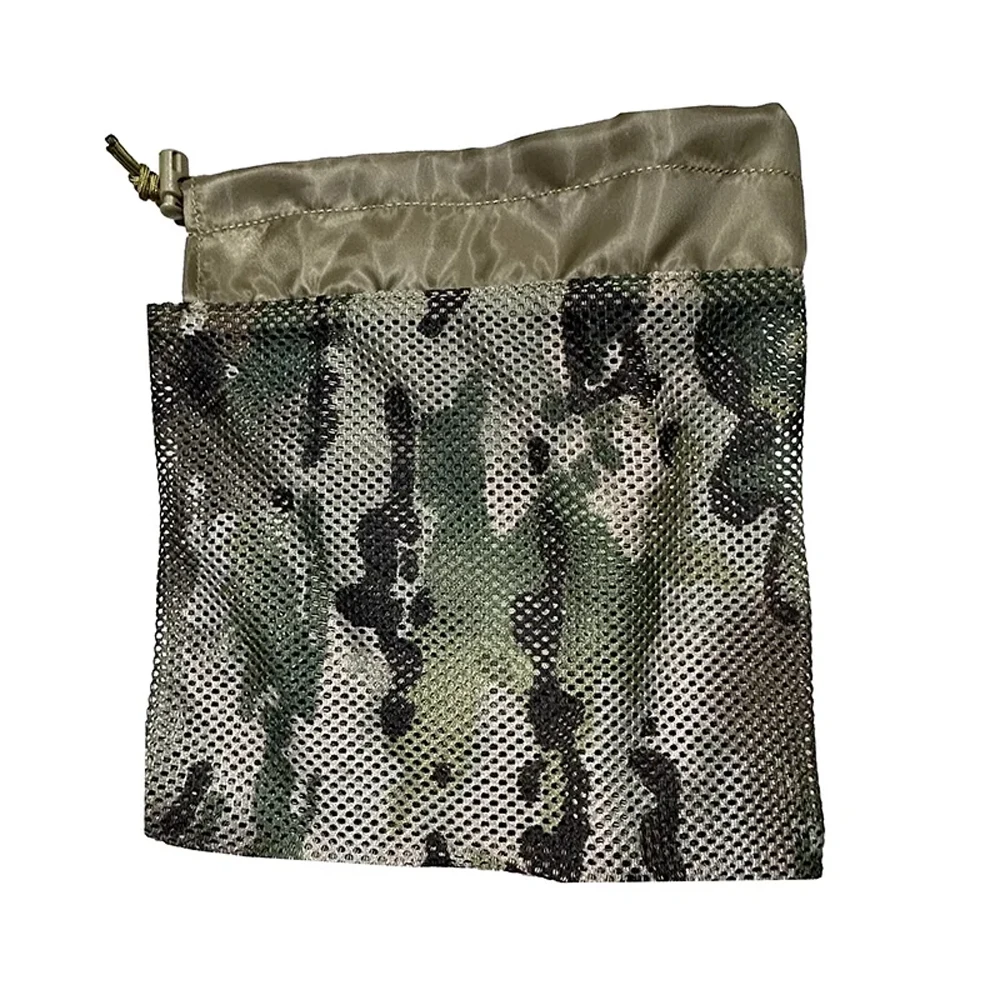 Tactical Molle Simplified Edition Mesh Folding Recycling Bag, Miscellaneous Storage Bag, Shape Vest Bag