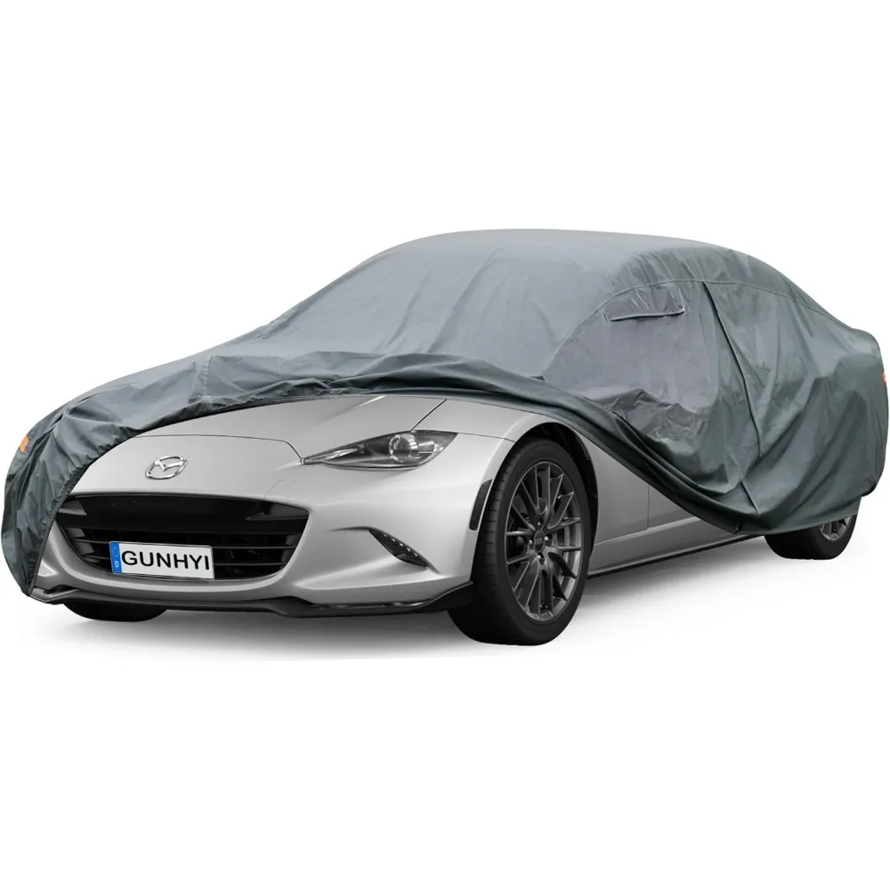 

16-Layer Waterproof All-Weather Car Cover for Sports Coupe, Universal Fit Mazda Miata, BMW Z3, Honda S2000