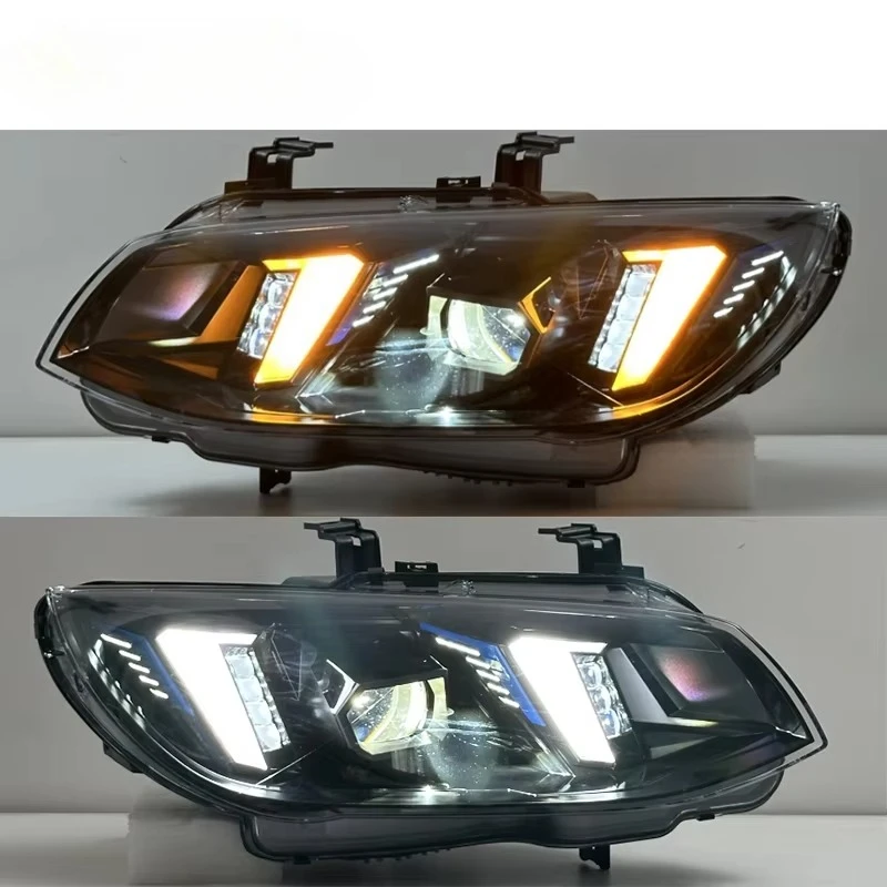 

Cc car SJC Auto for BMW 3 Series M3 E92 E93 LCI LED Dual Color Headlights 2010- 2013 Snake Eyes Modified DRL Headlight 335i 328i