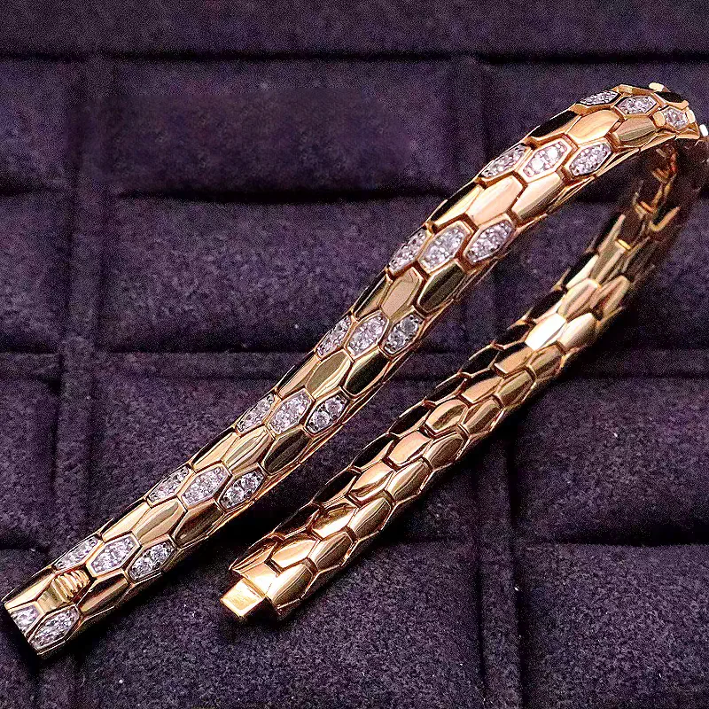 ARIGAYA 925 فضة 5A مكعب زركونيا مطلية بالذهب سوار الحفلات مصمم الأزياء والمجوهرات للنساء