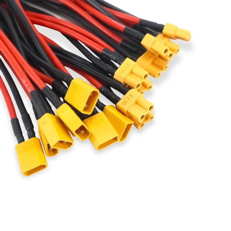 High quality 1PCS XT30 XT-30 Female / Male Parallel cable wire Y lead 16AWG 10CM Battery Charger Cable For Rc Drone Car Battery