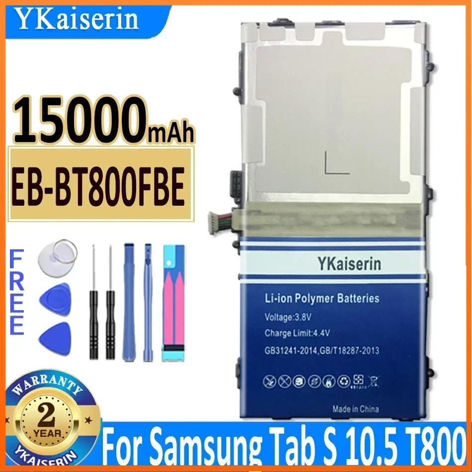 YKaiserin EB-BT800FBE EB-BT800FBU/FBC Battery for Samsung Galaxy Tab S 10.5 SM-T805C/T800/T801/T805/T807 Batteries Warranty  NO