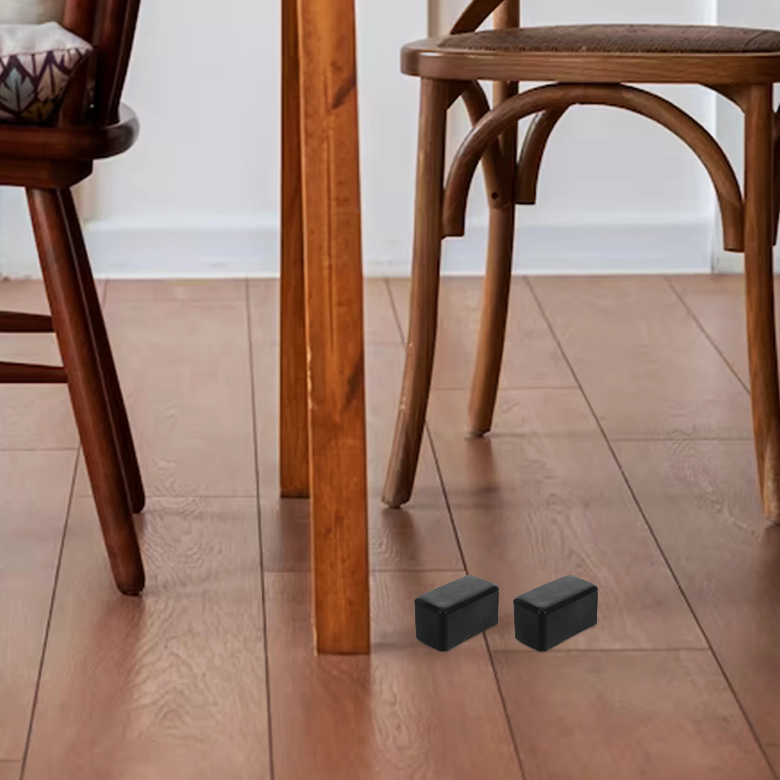 

40pcs Chair Covers Black 25x50mm Anti Slip Floor Protectors for Furniture Legs Tables Stool Chair Leg Floor Protectors Chairs