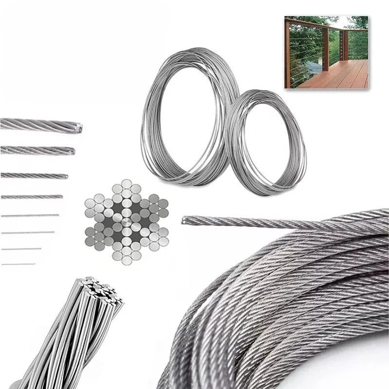 Heavy - Duty Winch Steel Wire Rope High - Strength Flexible Cable for Vehicle Recovery Towing Lifting Hoisting Engineering