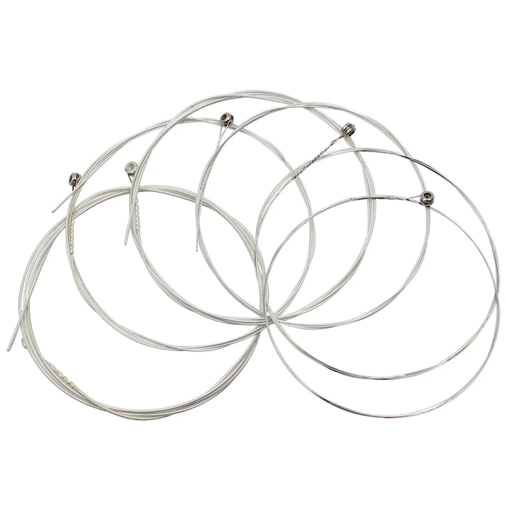 

6 Pcs D Silver-plated Copper Alloy Strings Guitar Accessories Kit Acoustic Parts