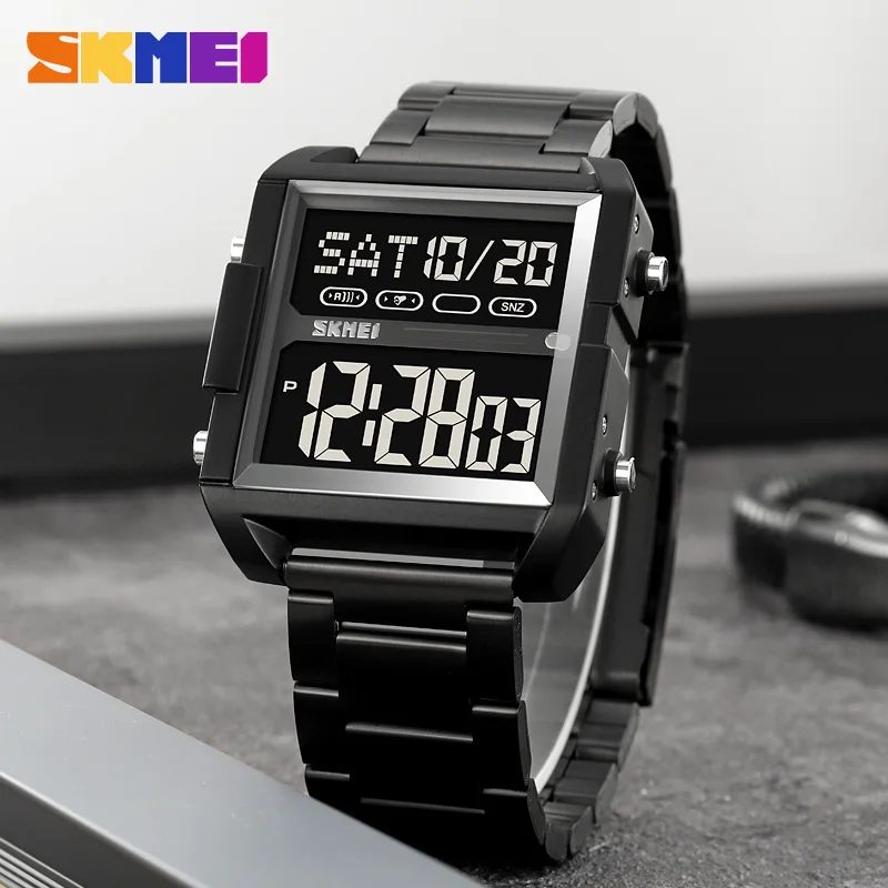 SKMEI 2299 New Sports Leisure Digital Watch Men's Waterproof Date Multi Functional Countdown Men's Electronic Watch Reloj Hombre view 4