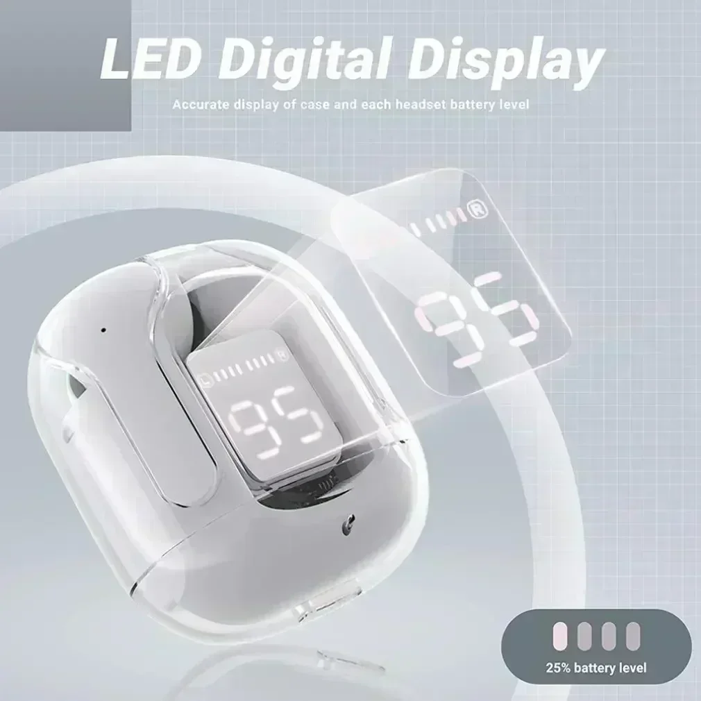 الأصلي T2 TWS سماعة بلوتوث لاسلكية شفافة HIFI الصوت سماعات لاسلكية جودة بلوتوث 5.3 لسماعات Xiaomi
