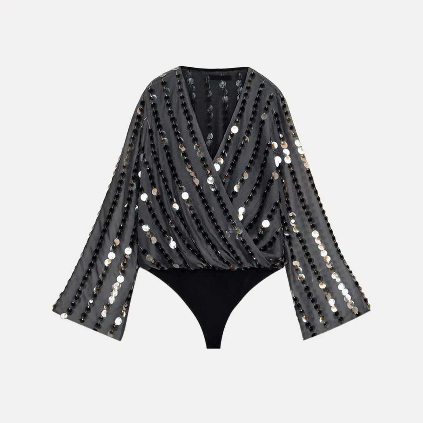 بدلة قطعة واحدة مزينة بالخرز من Faionable ملابس شتوية نسائية بفتحة مستقيمة وخصر منخفض سراويل تقليدية للتنقل Sle Z