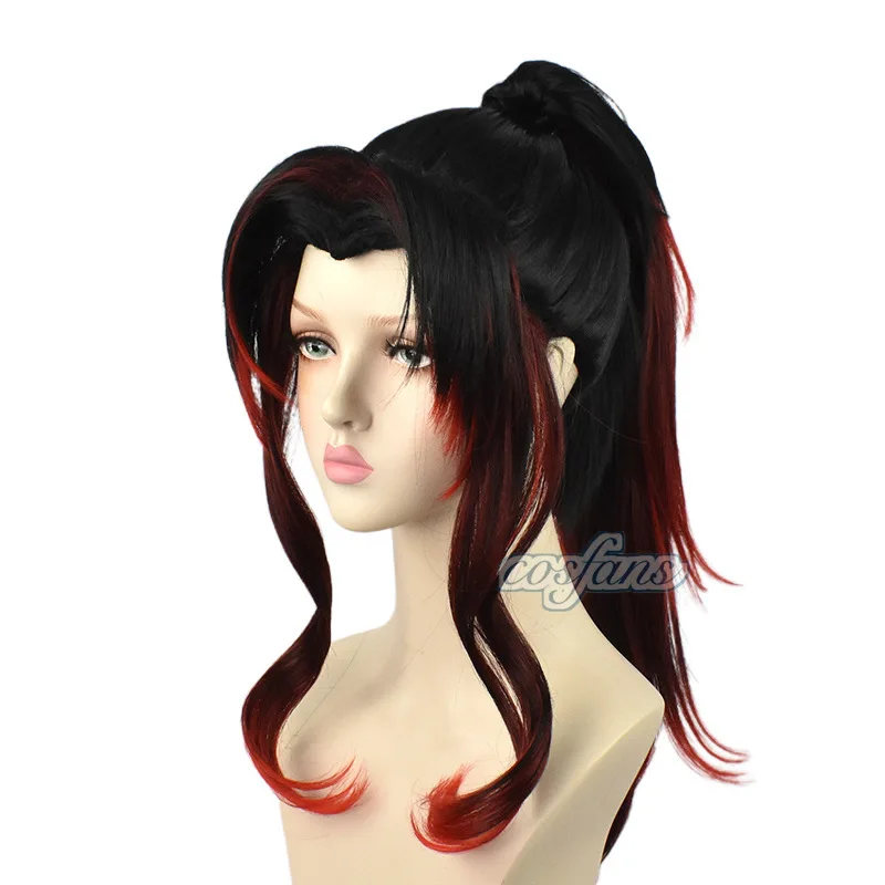 Kokushibo تأثيري كيميتسو أنيمي شيطان القاتل شعر مستعار تأثيري لا Yaiba Kokushibou تأثيري الدعائم