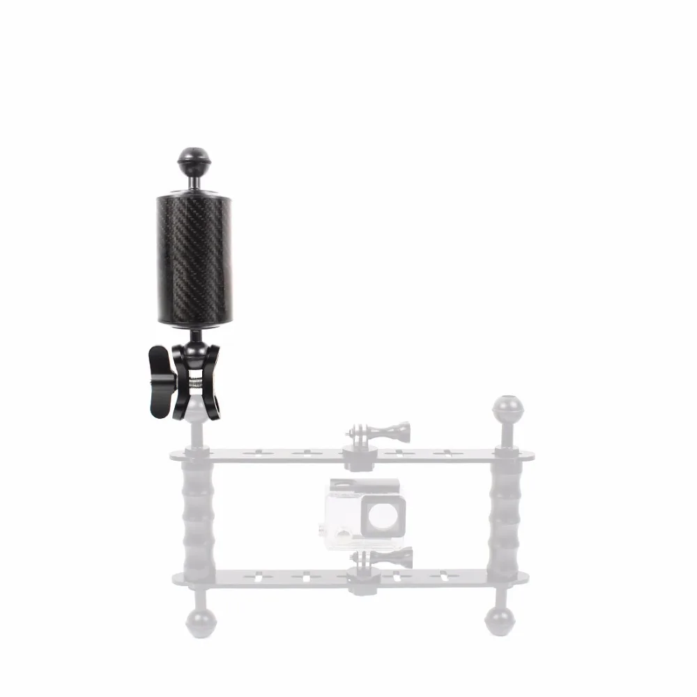 Float Buoyancy Aquatic Arm Dual 1" Ball Arm 5" 8" 10" 12" D60MM DSLR Cam Diving Tray Extend Light Bracket für Gopro OSMO Action – Detail 10