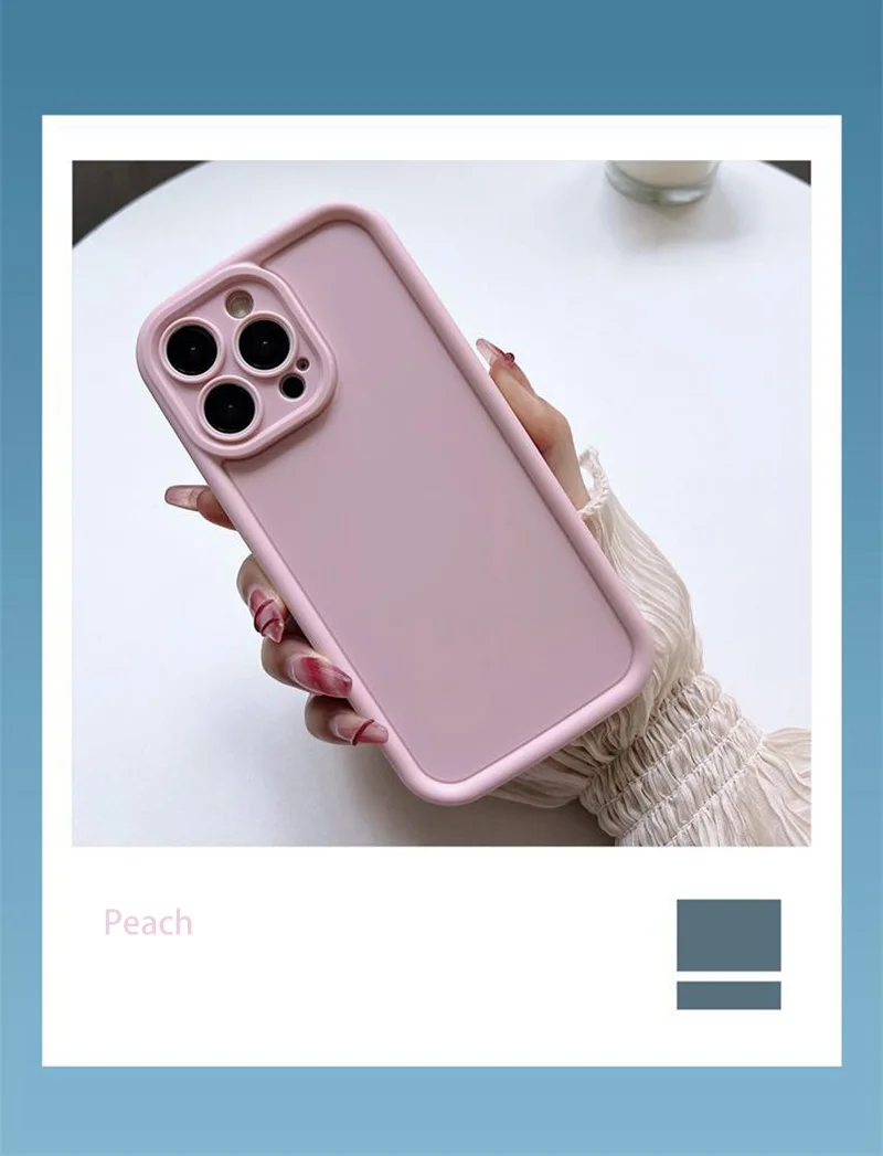 

Solid color Camera Lens Silicone Case For Xiaomi Redmi Note 13 Pro Plus 4G 5G Back Cover