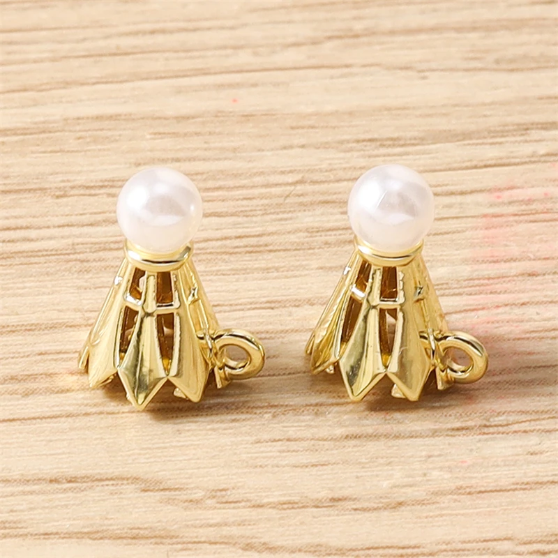 5 Stück 9 x 11 mm niedliche Mini-3D-Metall-Sport-Badminton-Anhänger für die Schmuckherstellung, Tropfenohrringe, Halsketten, DIY-Bastelzubehör – Detail 5