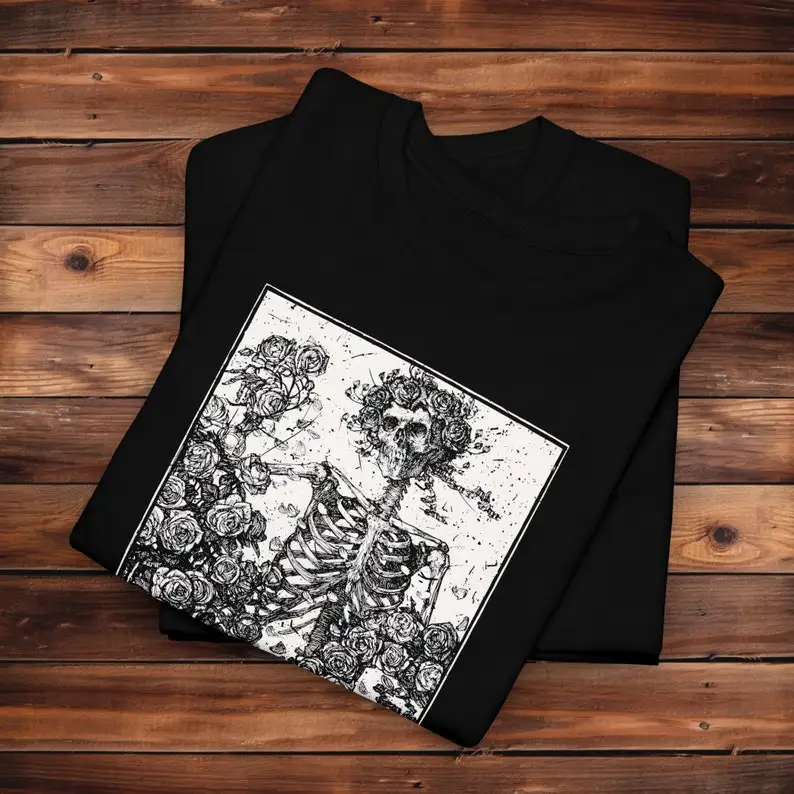 The Flower Forever Dies T-Shirt | Memento Mori T-Shirt | Edmund Joseph Sullivan | Floral Death T-Shirt