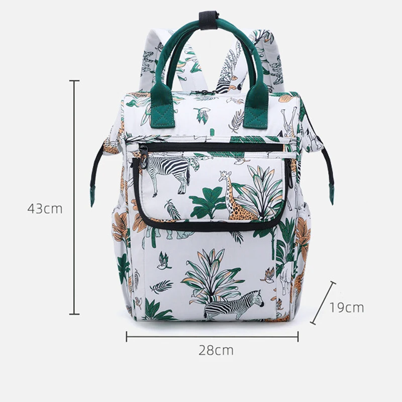 IYEAL Fashion Baby Nappy Bag Cute Animal Pattern Mommy Bag Multi Functional Large Capacity Diaper Bags for Babies Nursing Bags