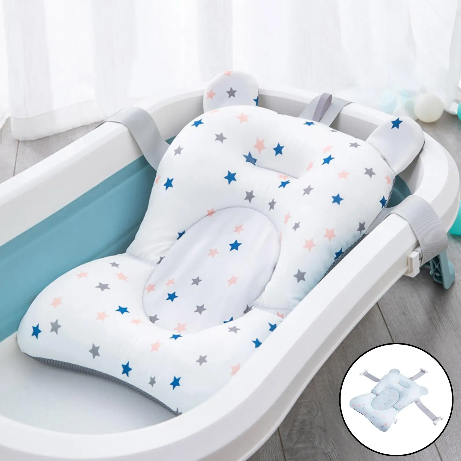 طوي دش حصيرة لينة المضادة للانزلاق قابل للتعديل حمام الطفل وسادة حمام الطفل وسادة حوض استحمام الطفل وسادة لحديثي الولادة