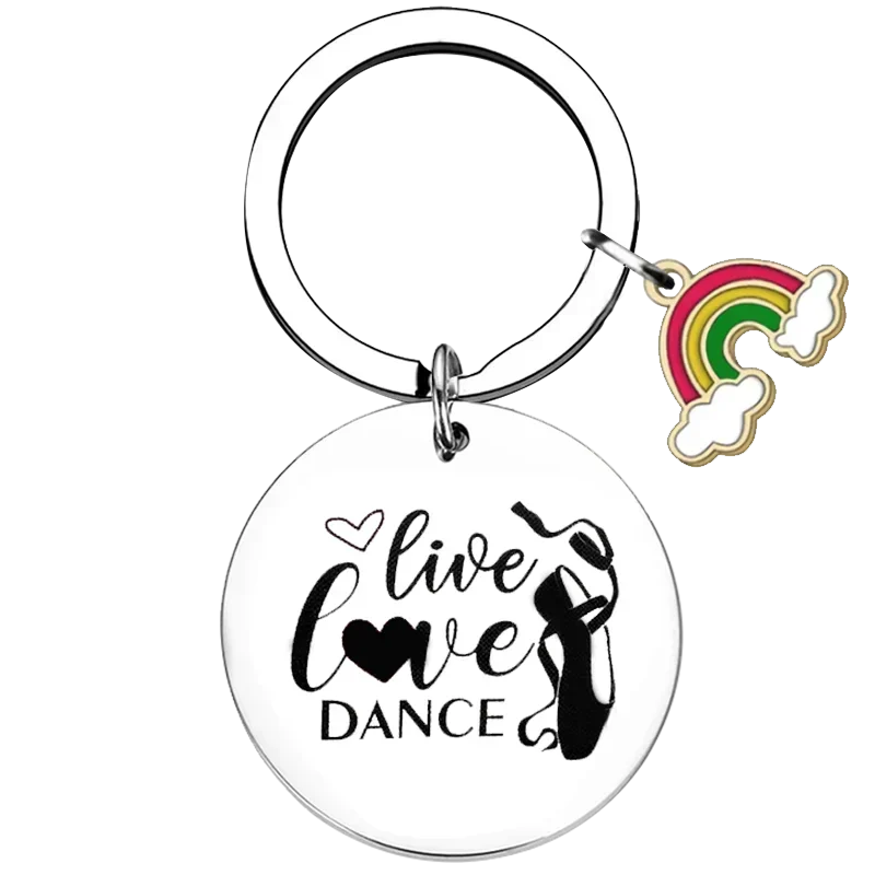 Hot Dance lover gift Keychain dancing girls inspirational Gifts Key Rings daughter sister best friend birthday Gifts