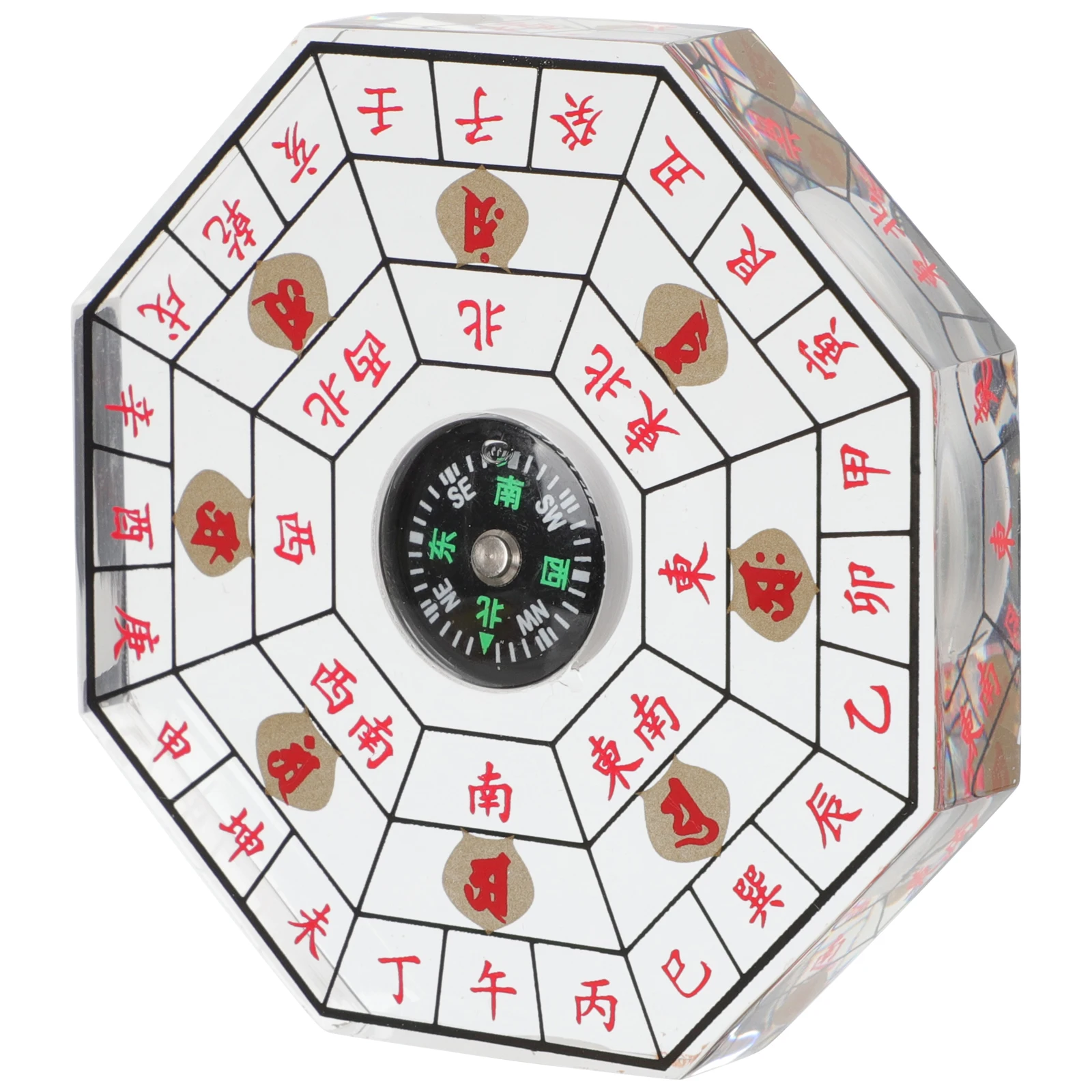 

Compass Feng Shui Orienteering Hiking Backpacking Statue Chinese for Camping Small Plastic