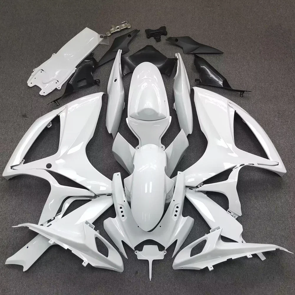 Neue Komplett Weiße Motorrad ABS Kunststoff Spritzguss Verkleidungssets Passend für 06 07 Suzuki GSXR600 GSXR750 K6 2006 - 2007