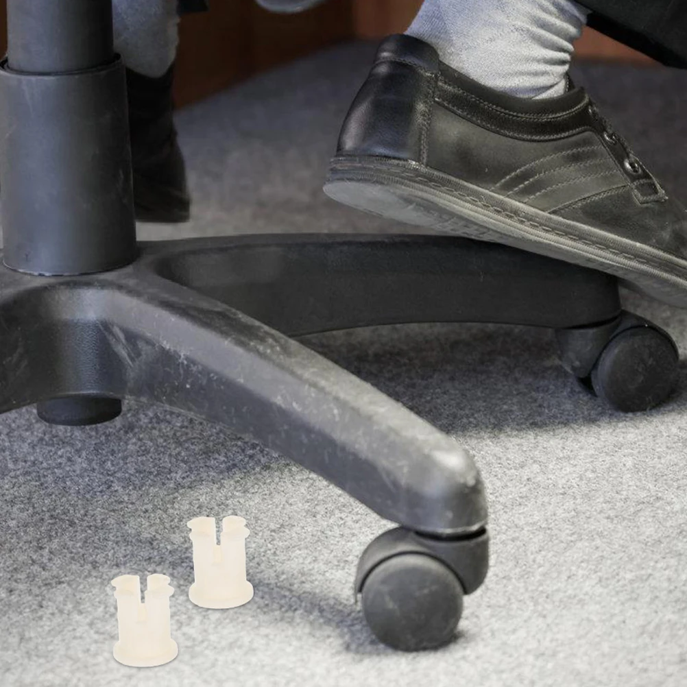 

10 Pcs Caster Rubber Cap Stem Inserts Socket Casters Furniture Replacement Sleeves