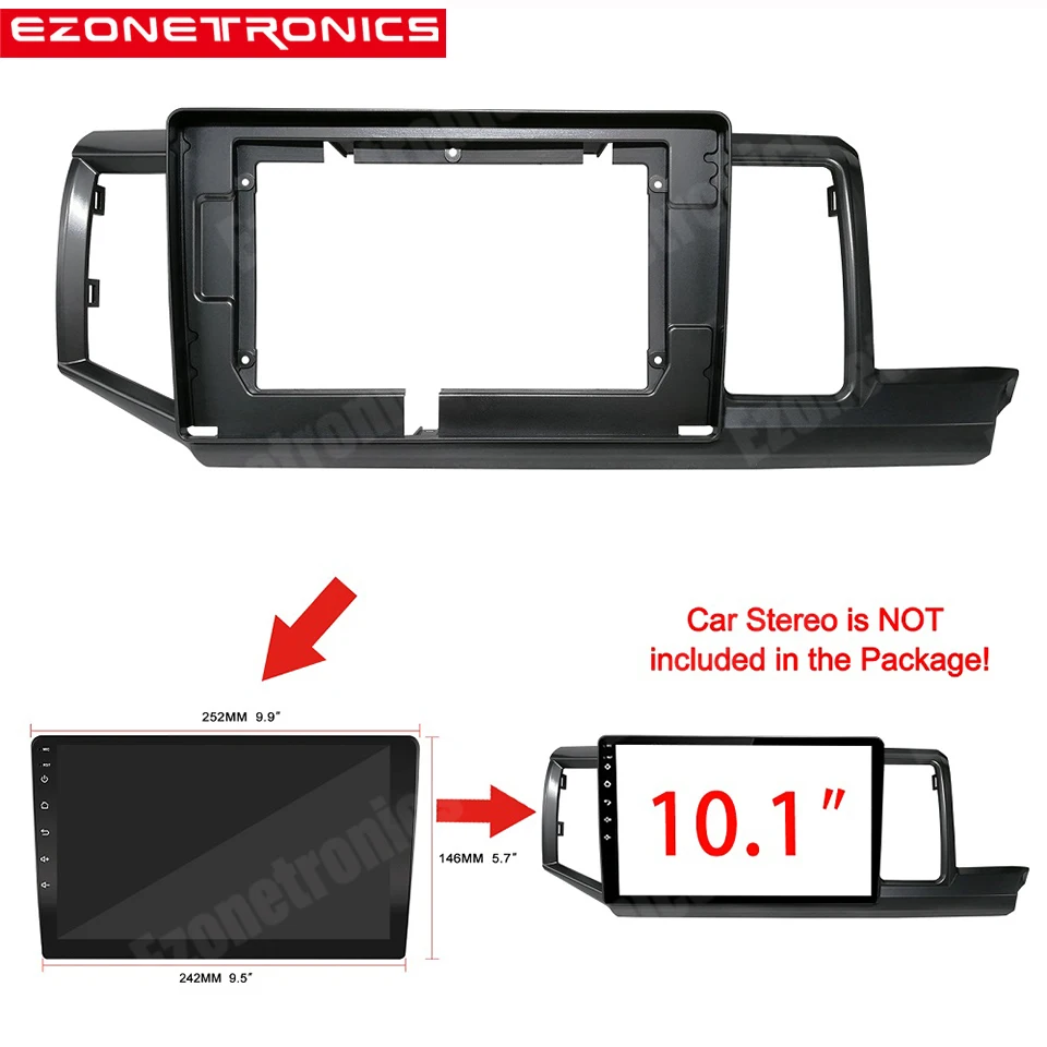 Facia Panel 10.1 inch For Honda Stepwgn 2009-2015 DVD Frame Audio Fitting Adaptor Dash Trim Kits Facia Panel Double Radio Player