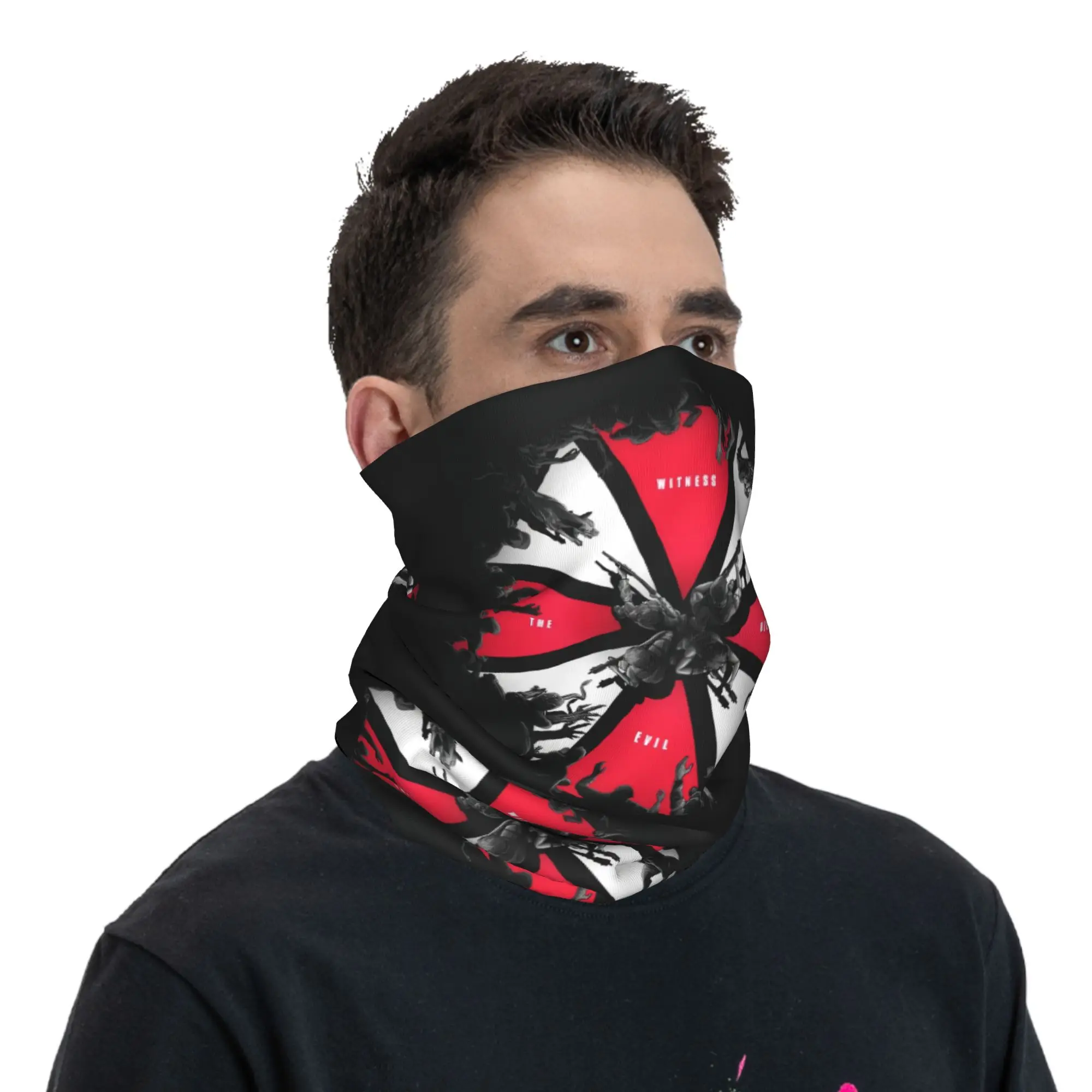 Umbrellas Corporations Resident Evil Japan Horror Game  Bandana Neck Warmer Men Women Winter Hiking Ski Scarf Gaiter  Face Cover view 5