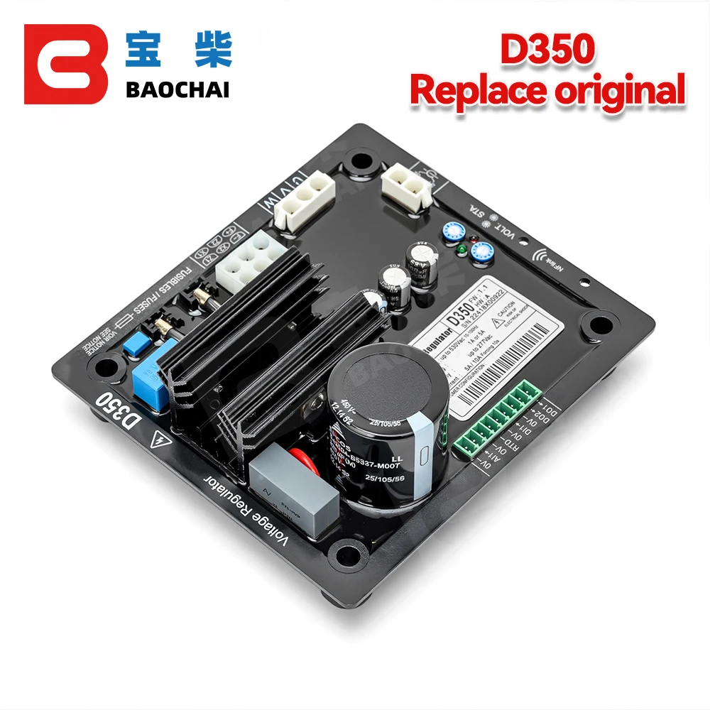 Alternator Spare Parts Automatic Voltage Regulator  Module D350 Generator Avr Voltage Stabilizer 220v Replace the original