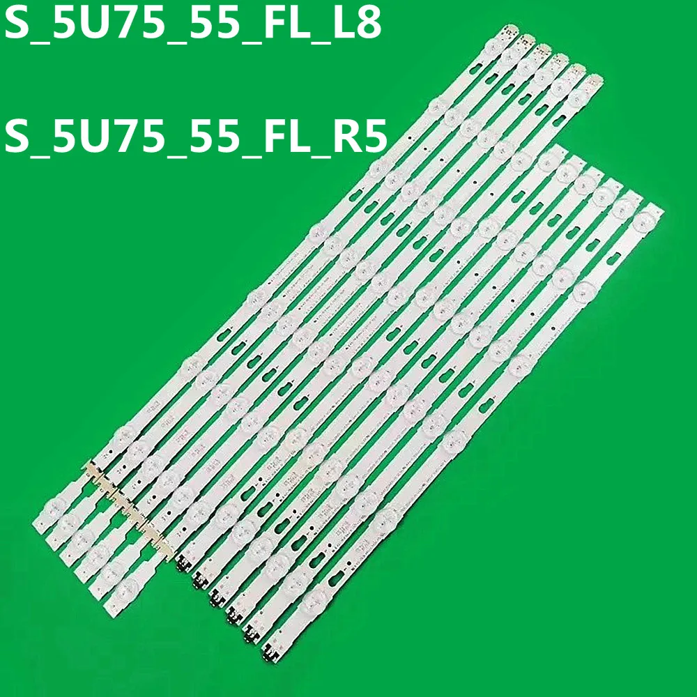 

LED Backlight Strip S_5U75_55_FL_L8 S_5U75_55_FL_R6 For SAM SUNG 55 TV UE55JU6652 UE55JU6510 UE55MU6205 UN55MU650 UA55MU6300