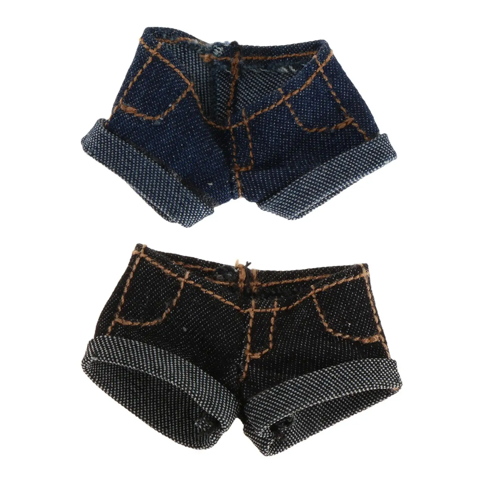 1/12 Scale Denim Shorts Casual Fashion Cosplay Stylish Dress up Hot Short Pants Costume for 6'' inch Doll Figures Accessory