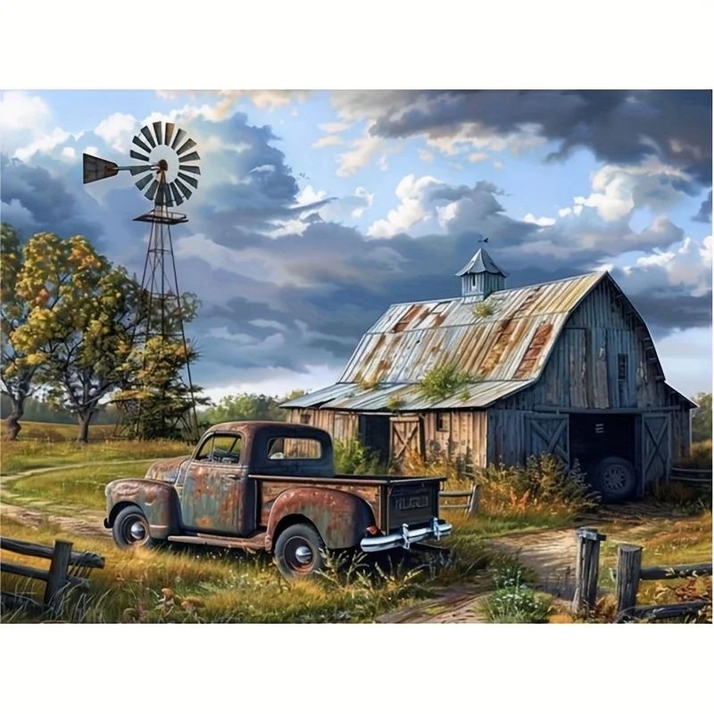 

DIY Countryside Scenery Jigsaw Puzzles for Adults Focus Enhancement Therapy Office Decor Meaningful Retirement Gift