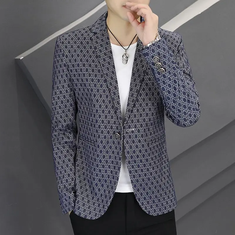 

Spring Autumn Male Blazer Classic Clothing Fashionable Trendy 2025 Original Korean Style Coat Clothes Party Men's Suit Jackets