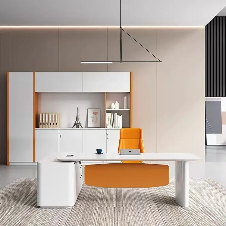 

Creative single desk Modern simple office Executive computer desk Personalized light luxury President's desk
