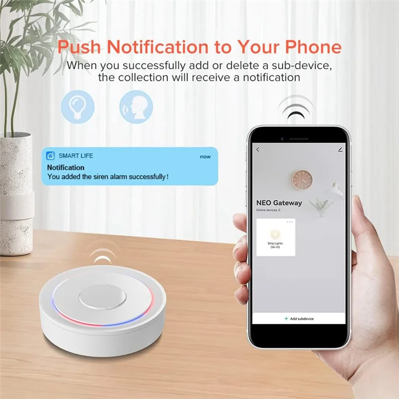 

Excellent-Wired Zigbee3.0 Tuya Gateway For Home Smartlife Tuyasmart APP Work Smart Device For Living Room Kitchen Bedroom Easy T