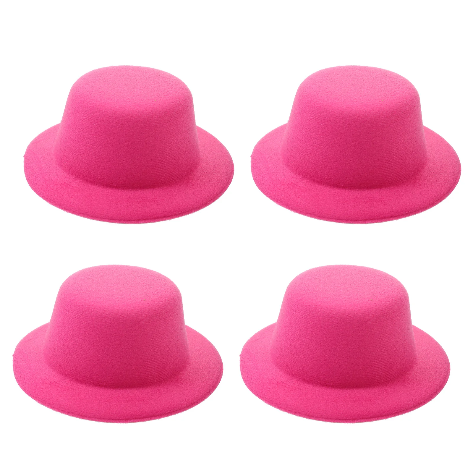 4개 미니 눈사람 모자 휴대용 귀여운 스타일링 일상 생활 파티 용품 미니 눈사람 모자 작은 모자 미니어처 탑스 모자