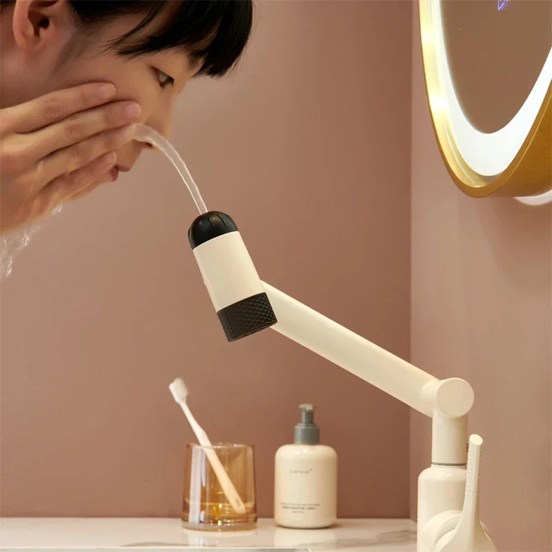 

Rotation Universal Water Taps White Gray Silver Bathroom Basin Faucet Deck Mounted Hot Cold Mixer Sink Faucet Manipulator 360 °