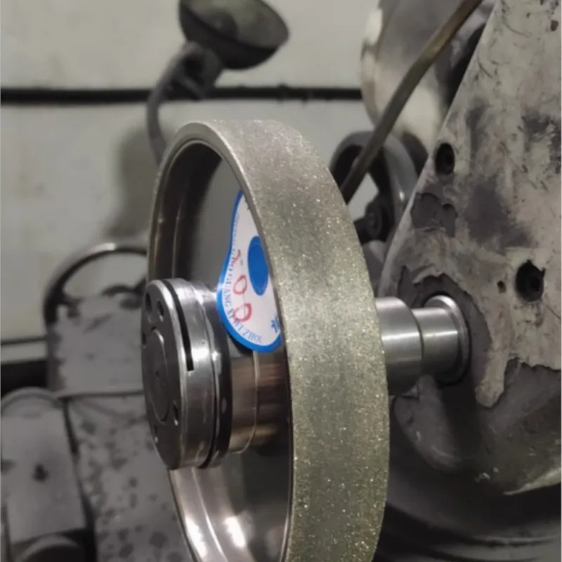 Muela abrasiva de aleación galvanizada (157 mm de diámetro x 32 mm de orificio x 25 mm de espesor) Rectificadora paralela de diamante pelado de 6 pulgadas