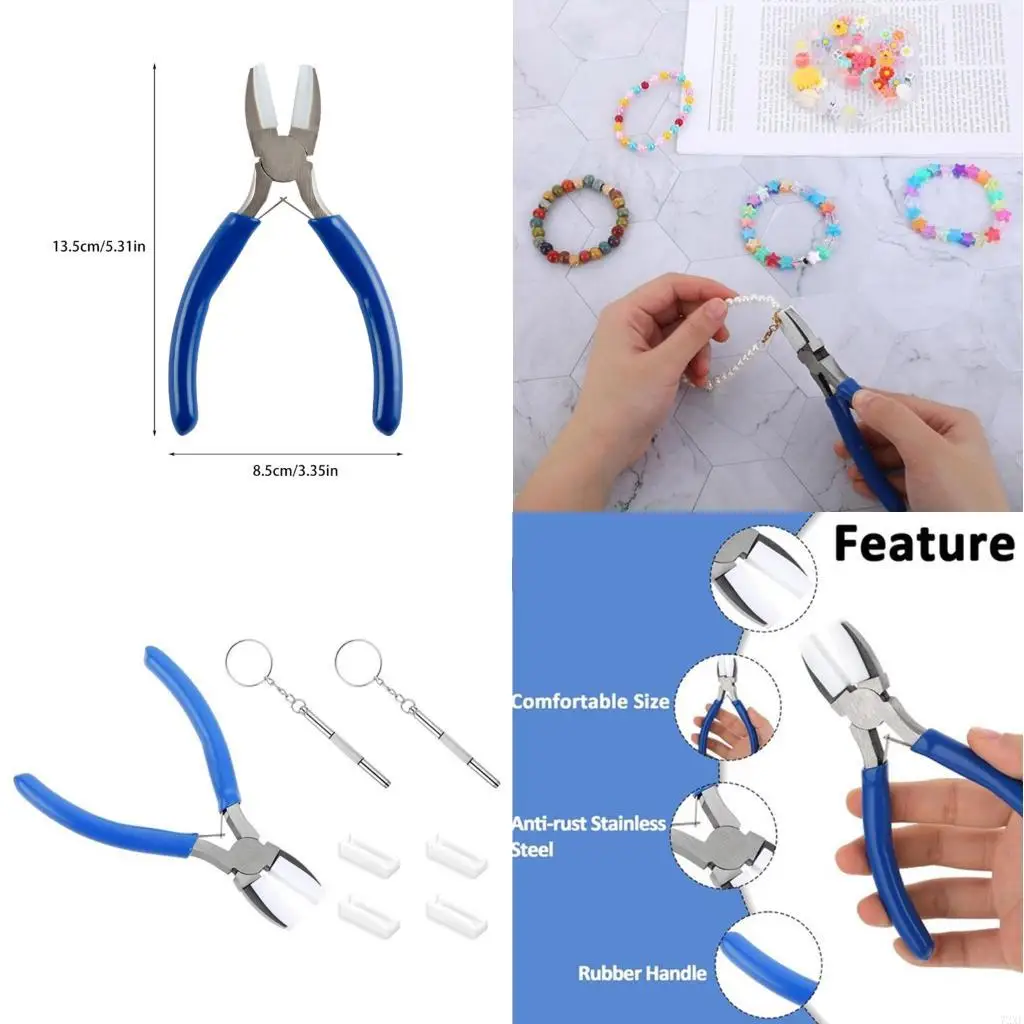 

72xe Mini Blue Renter Pliers, установленные для изготовления ювелирных изделий и ремонта