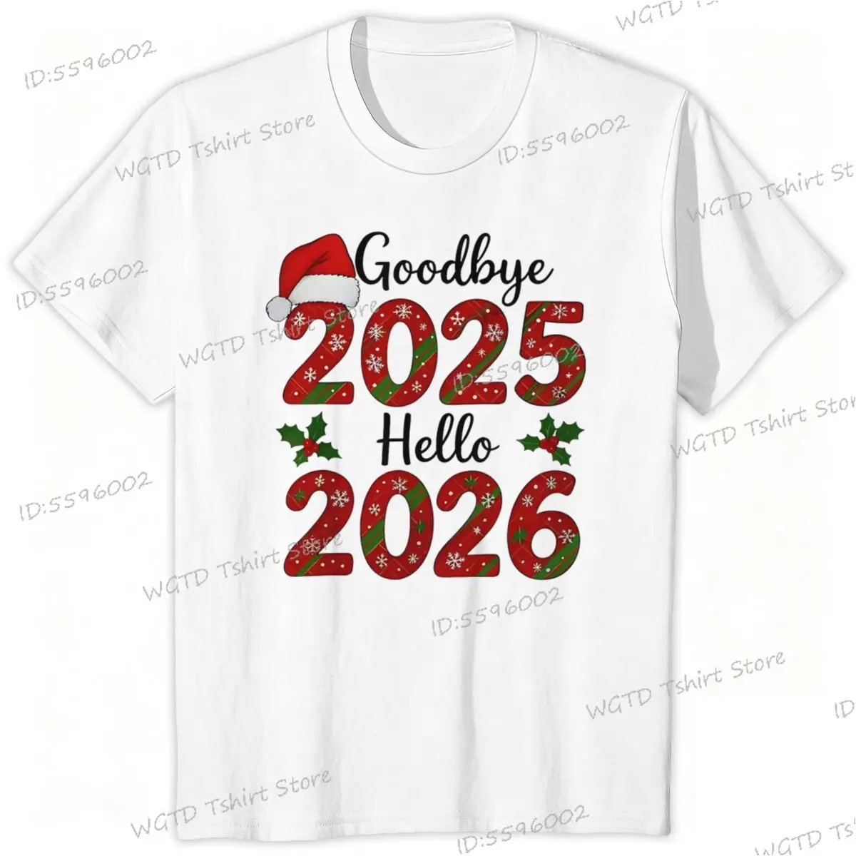 الأسرة مطابقة وتتسابق تي شيرت وداعا 2025 مرحبا 2026 عيد ميلاد سعيد الجرافيك المحملة أبي أمي الاطفال الملابس القطن رومبير الطفل