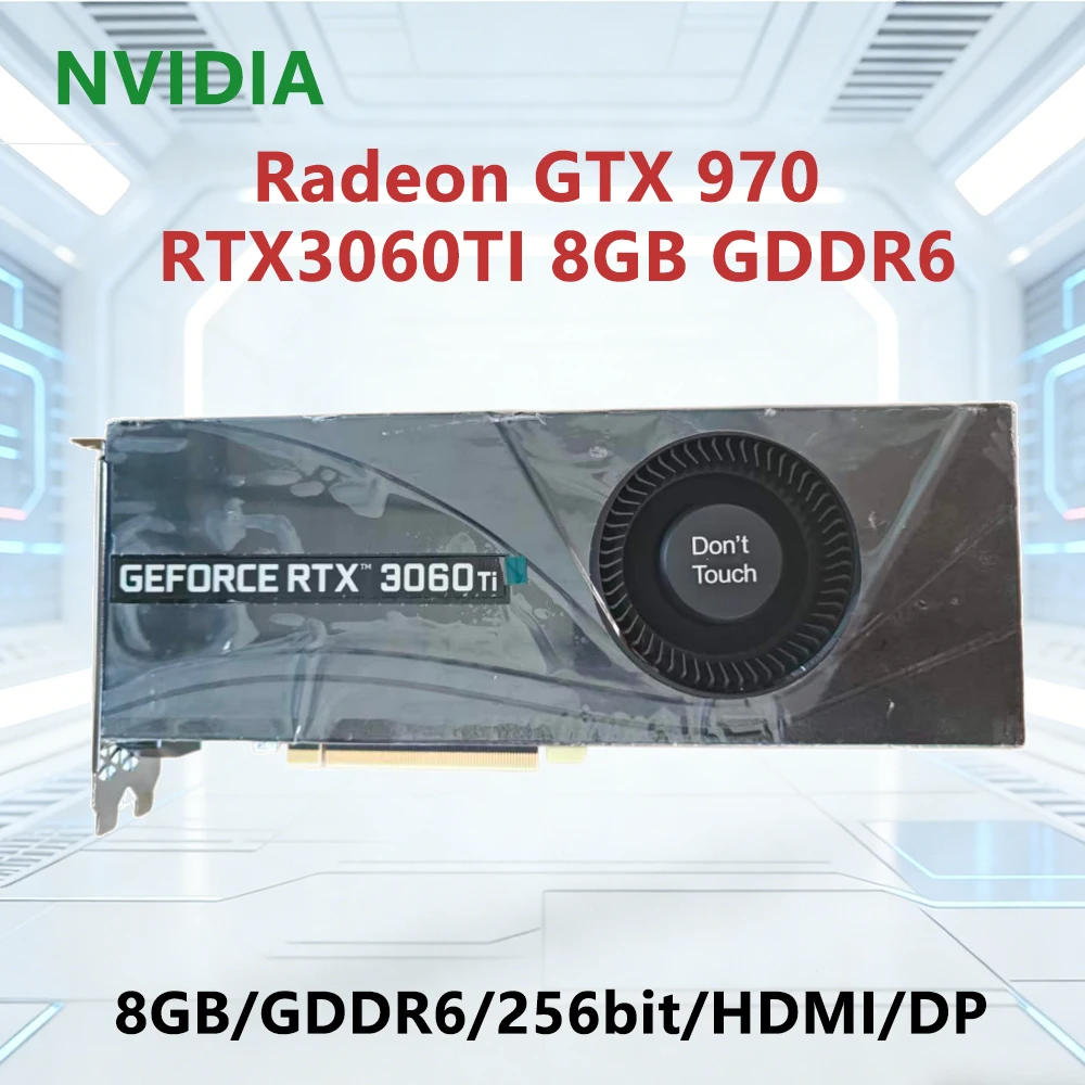 

NVIDIA RTX 3060TI 8GB GDDR6 GPU 8GB GDDR6 256-bit Graphics card support PCI-E 3.0 HDMI DP interface for desktop computers