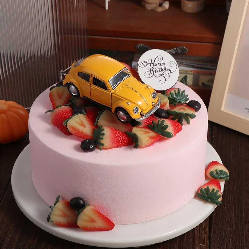 Desktop Dekoration Kuchen Ornament Pädagogisches Spielzeug Auto Modell Spielzeug Käfer Diecast Spielzeug Auto Figuren Miniaturen Zurückziehen Auto Modell