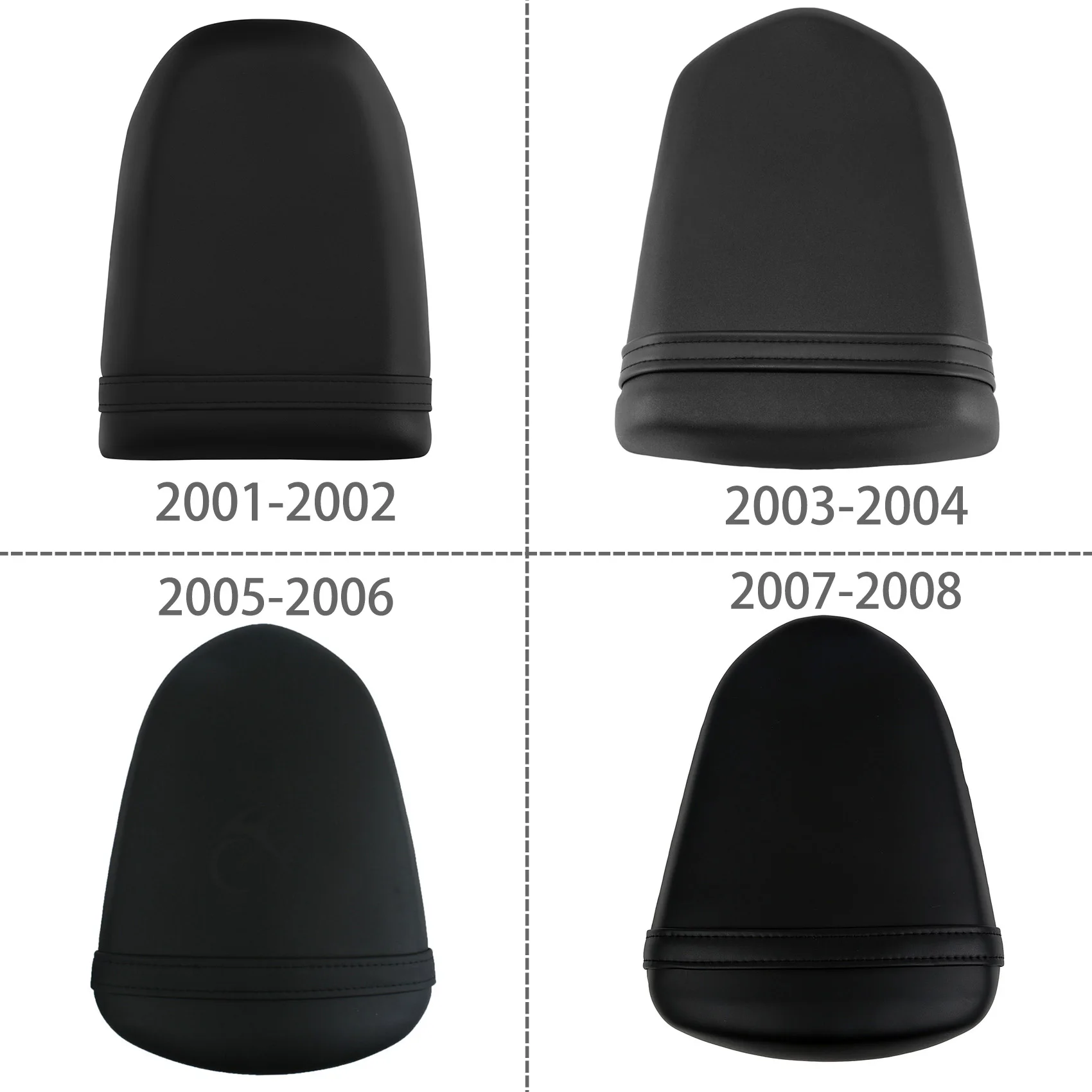 Rear Passenger Seat Fit For Suzuki GSXR1000 2001-2002 2003-2004 2005-2006 2007-2008