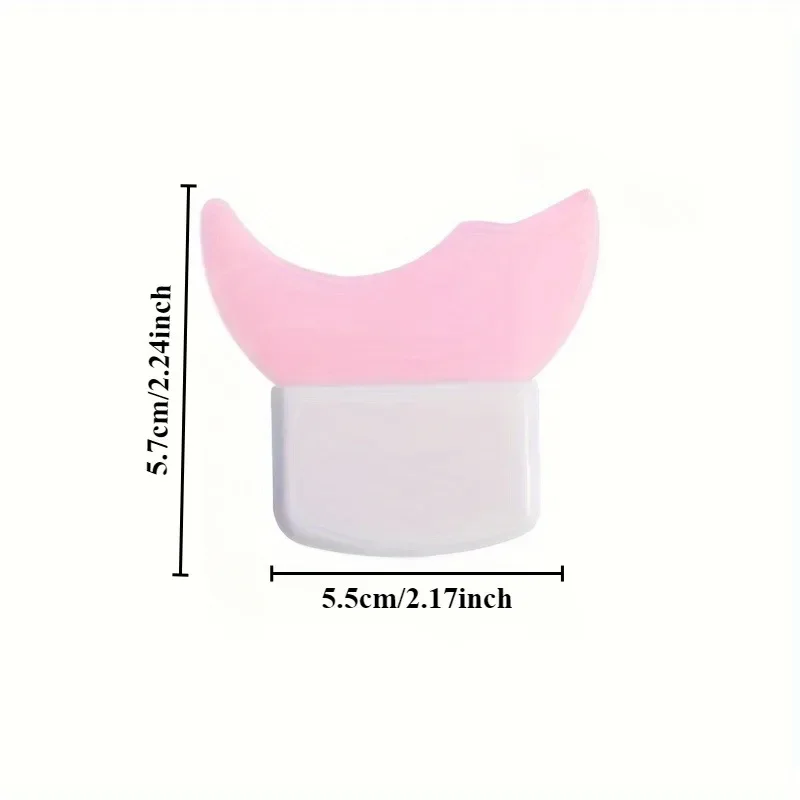 1PC Multifunktionale Silikon-Eyeliner-Vorlage, Augen-Make-up, zusätzliche Halbmond-Schallwand, geeignet für einfache Eyeliner-Zeichnung