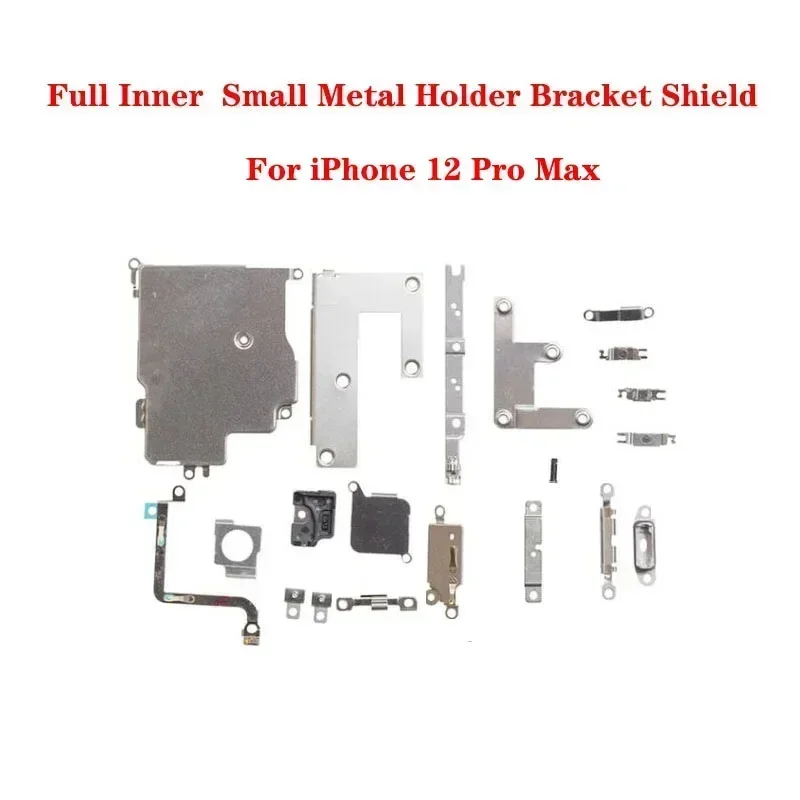 Full Set Inner Small PCB Metal Iron Accessories Parts for IPhone 12 Mini Pro Max Holder Bracket Shield Plate Kit