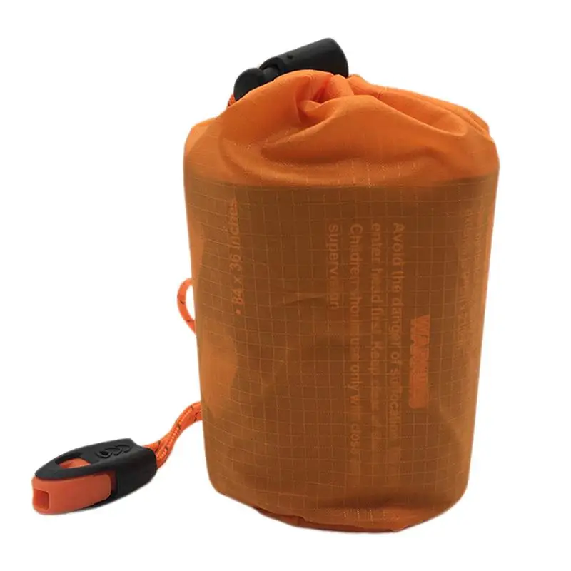 Bivy Sack For Camping Waterproof Lightweight Sleeping Bag Survival Bivy Sack Portable Thermal Survival Shelter Outdoor Supplies