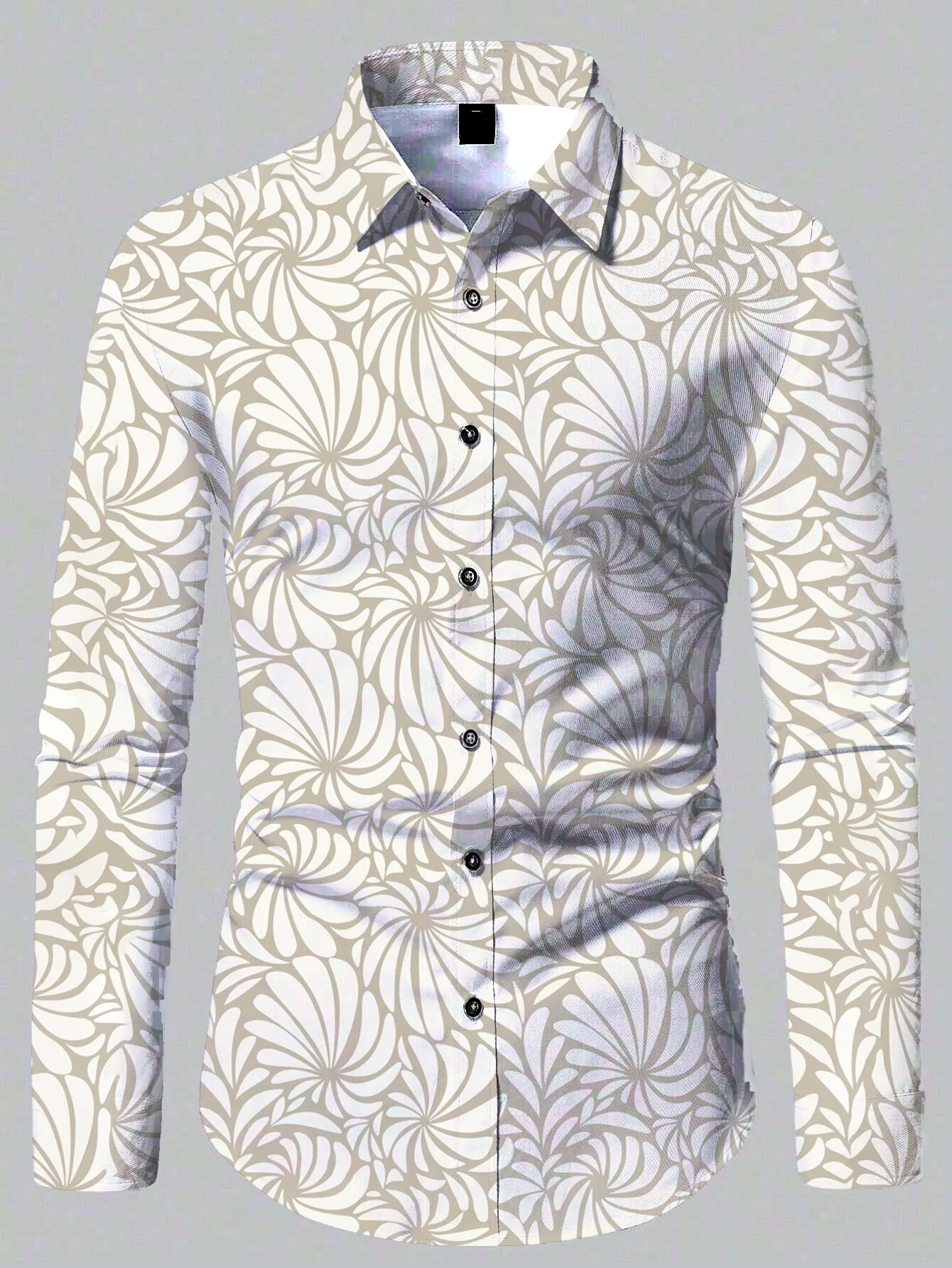 2024 New Comfortable Hawaiian Floral Style Men's Beach Party Long Sleeve Shirt Men's Outdoor Breathable Top Fashion Streetwear