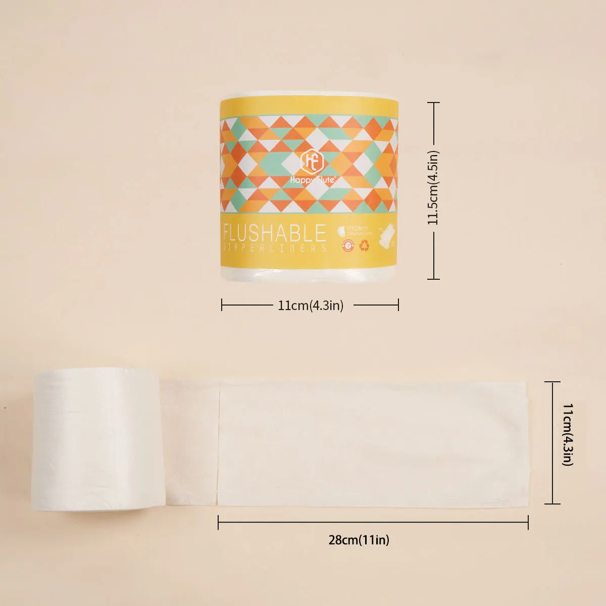 100% Biodegradable & Flushable Cloth Diaper Flushable Nappy Liners