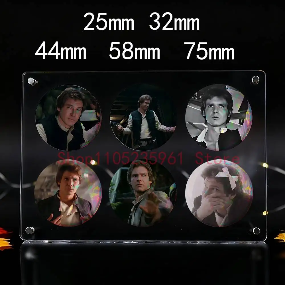 Badges Round Itabag Decoration IP Peripheral Products 58mm 44mm 32mm 75mm 25mm Mini H-Han S-Solo