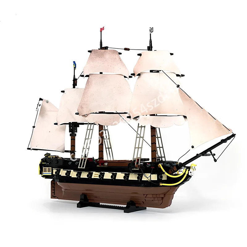 1901 個 MOC 海賊 Fer Maiden Privateer フリゲート家具ディスプレイモデルビルディングブロックスタッキングレンガクリエイティブ子供のおもちゃギフト